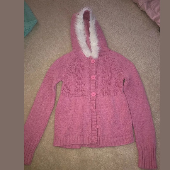 Girls Justice Hooded Cardigan Sweater (Lot of 2) - Picture 3 of 3